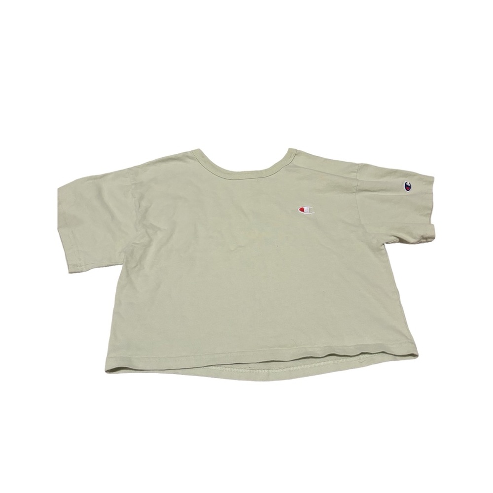 Champion pastel green cropped tee